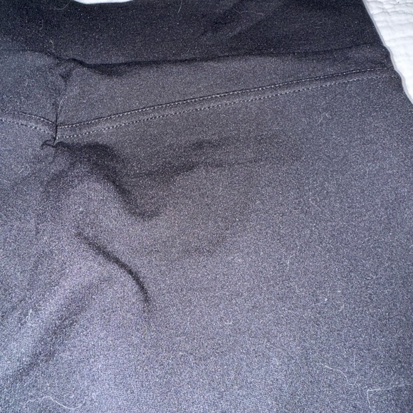 Loft ankle pant elastic waist, pull on black. Size MP - Picture 3 of 7